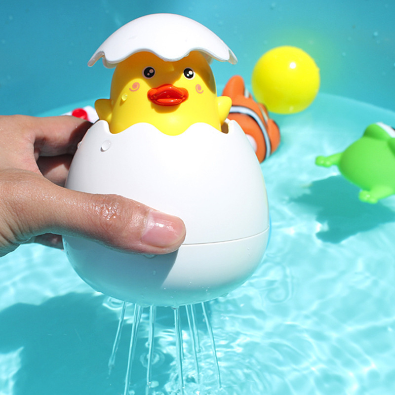 아기 목욕 장난감 오리 공룡 계란 물 스프레이 스프링클러 샤워 게임 장난감, 욕실 스프링클러 샤워 수영 물 장난감